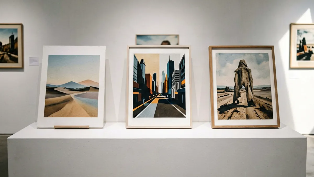 刘玥代表作品精选展示，多件作品并排呈现视觉对比效果